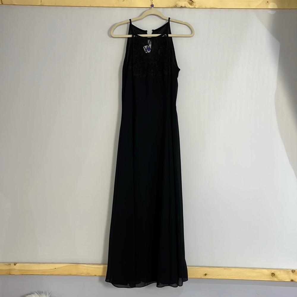 Scott McClintock Black Lace Detail Gown